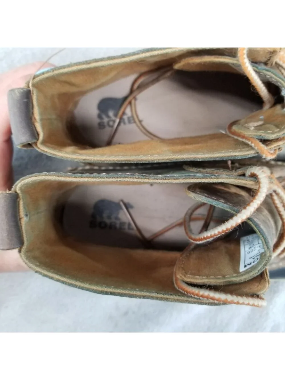 Sorel Shoes Womens Size 8 Out N About Brown Leather Waterproof Boots *Read*